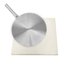 Kit Pedra Refratária Quadrada 40cm + Pá Alúminio 35cm para Pizza Caseira Forno Fogão Churrasqueira Placa Grelha Pão Kit Pedra Refratária Quadrada 40cm + Pá Alúminio 35cm para Pizza Caseira Forno Fogão Churrasqueira Placa Grelha Pão