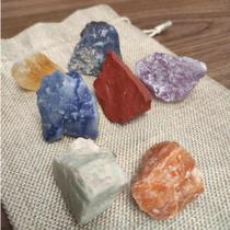 Kit Pedras Brutas 7 Chakras - Equilibrio Dos Chakras