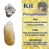 Kit Pedras da Prosperidade chama dinheiro Pirita e Citrino Kit Pedras da Prosperidade chama dinheiro Pirita e Citrino