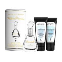 Kit Pedras Preciosas Diamante Perfume + Hidratante +Sabonete - Agua de Cheiro