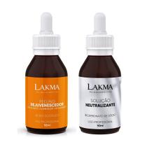 Kit Peeling Rejuvenescedor Ácido Glicólico e Solução Neutralizante Lakma