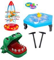 Kit Pega Dedo Jacaré + Tira Vareta + Quebra Gelo Patinho Kit Pega Dedo Jacaré + Tira Vareta + Quebra Gelo Patinho