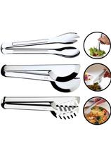 Kit Pegador 3 Peças Pegadores Universal Massa E Salada Com 20cm 100% Aço Inox Para Cozinha Restauran Kit Pegador 3 Peças Pegadores Universal Massa E Salada Com 20cm 100% Aço Inox Para Cozinha Restauran