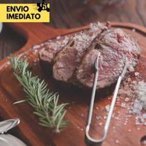 Kit Pegador de Carne em Inox 5 Peças para Churrasco e Outros Alimentos Indicado para Churrascarias