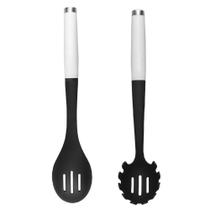 Kit Pegador de Massas Branco e Colher Perfurada KitchenAid