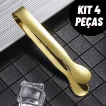 Kit Pegador Gelo Pinças Multifuncionais Bar Frios Drinks