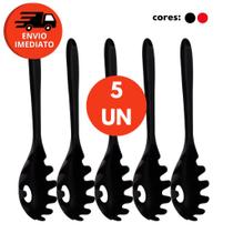 Kit Pegador Massa Macarrão Silicone Utensílio Cozinha Não Risca Panela Teflon Multiuso Kit Pegador Massa Macarrão Silicone Utensílio Cozinha Não Risca Panela Teflon Multiuso