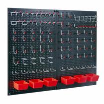 Kit Pegboard Daanxw com 2 Pranchas de Aço (16x24cm) e 120 Acessórios