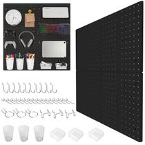 Kit Pegboard FZK 36 unidades com 4 pegboard pretos e acessórios