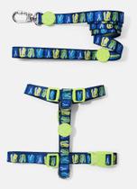 Kit Peitoral H E Guia Para Cachorro Dinossauro Skate Puket Kit Peitoral H E Guia Para Cachorro Dinossauro Skate Puket