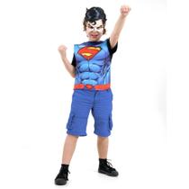 Kit Peitoral Super Homem Infantil - Liga da Justiça