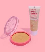 Kit Pele Dailus Base Líquida + Pó Compacto Alta Cobertura 40g Kit Pele Dailus Base Líquida + Pó Compacto Alta Cobertura 40g