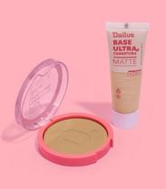 Kit Pele Dailus Base Líquida + Pó Compacto Alta Cobertura 40g