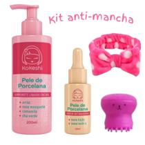 KIt Pele de Porcelana - Sabonete Facial + Sérum Anti Manchas