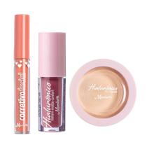 Kit Pele Marchetti Médio Pó + Corretivo + Batom