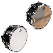 Kit Peles 14 Caixa Bateria Uno Evans Porosa + Hy 300