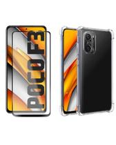 Kit Pelicula 3D 9D + Capa Capinha Ant Impacto TPU Para Xiaomi Poco F3 Tela 6.67 - Pronta Entrega