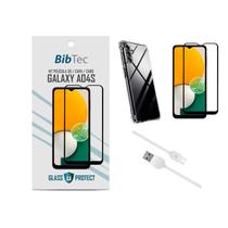 Kit Película 3D + Capa Transparente + Cabo Micro USB Samsung Galaxy A04S