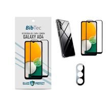 Kit Película 3D + Capa Transparente + Película de Câmera para Samsung Galaxy A04
