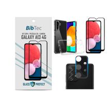 Kit Película 3D + Capa Transparente + Película de Câmera para Samsung Galaxy A13 4G