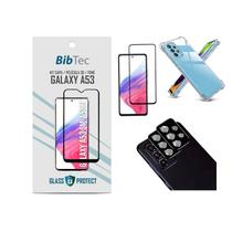 Kit Película 3D + Capa Transparente + Película de Câmera para Samsung Galaxy A53