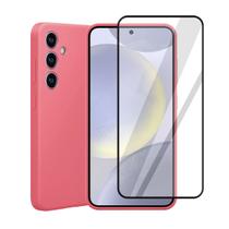 Kit Película 3d + Capinha Para Galaxy S24 Plus Silicone Lisa Kit Película 3d + Capinha Para Galaxy S24 Plus Silicone Lisa