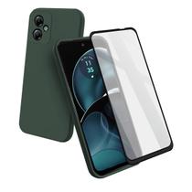 Kit Película 3d + Capinha Para Moto G14 Silicone Lisa