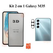 Kit Película 3D de Vidro + Película de Câmera Traseira para Samsung Galaxy M35