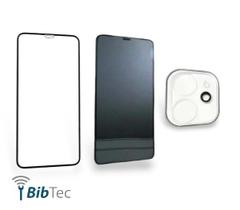 Kit Película 3D De Vidro + Película De Cerâmica Fosca Flexível + Película Para Câmera Iphone 11