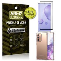 Kit Película 3D Fácil Aplicação Galaxy Note 20 Ultra Película 3D + Capa Anti Impacto - Armyshield