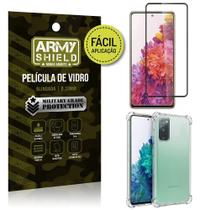 Kit Película 3D Fácil Aplicação Galaxy S20 FE Película 3D + Capa Anti Impacto - Armyshield