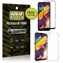 Kit Película 3D Fácil Aplicação LG K22 Plus Película 3D + Capa Anti Impacto - Armyshield