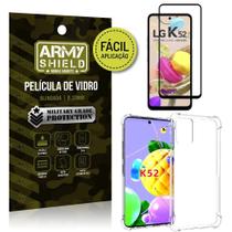 Kit Película 3D Fácil Aplicação LG K52 Película 3D + Capa Anti Impacto - Armyshield