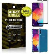 Kit Película 3D Fácil Aplicação Samsung Galaxy A50 Película 3D + Capa Anti Impacto - Armyshield