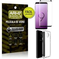 Kit Película 3D Fácil Aplicação Samsung Galaxy S9 Película 3D + Capa Anti Impacto - Armyshield