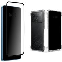 Kit Película 3D Vidro + Capinha Case Para Xiaomi Poco F6 Pro