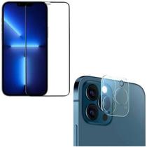 Kit Película 3D Vidro + Película Câmera Traseira para Iphone 13 Pro Max