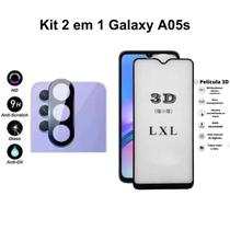 Kit Película 3D Vidro + Película de Câmera Traseira para Samsung Galaxy A05S