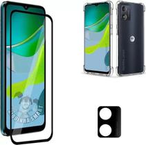 Kit Película 9D + Câmera 3D + Case Capinha Motorola Moto E13 - Shop Cell