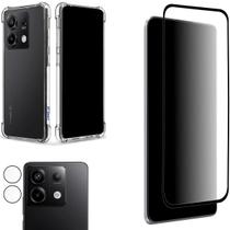 Kit Película 9D + Câmera + Capinha Para Redmi Note 13 Pro 5G