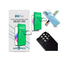 Kit Película 9D Cerâmica + Capa Transparente + Película de Câmera Samsung Galaxy A53