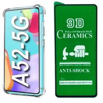 Kit Película 9D de Cerâmica Galaxy A52 5G Capa Anti Impactos Samsung Galaxy A52 A52S Kit Película 9D de Cerâmica Galaxy A52 5G Capa Anti Impactos Samsung Galaxy A52 A52S
