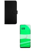 Kit Película Cerâmica 9D + Capa Carteira Preta Para Galaxy S25 EDGE 5G - LXL