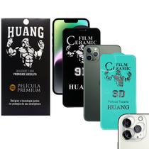 Kit Película Cerâmica Privacy + traseira + Câm. Para iPhone