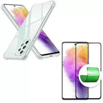 Kit Pelicula Cerâmica Samsung Galaxy A73 TELA 6.7 + Capa Transparente - POP SHOP