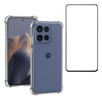 Kit Película Curvada para Moto Edge 60 Tela Toda + Capinha TPU Anti Choque
