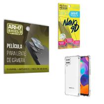 Kit Película De Câmera Samsung A12 + Capinha Anti Shock