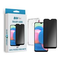 Kit Película de Cerâmica 9D Matte Fosca + Capa Transparente Samsung Galaxy A30S