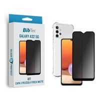 Kit Película de Cerâmica 9D Matte Fosca + Capa Transparente Samsung Galaxy A32 5G