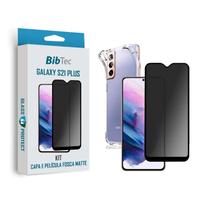 Kit Película de Cerâmica 9D Matte Fosca + Capa Transparente Samsung Galaxy S21 PLUS Kit Película de Cerâmica 9D Matte Fosca + Capa Transparente Samsung Galaxy S21 PLUS